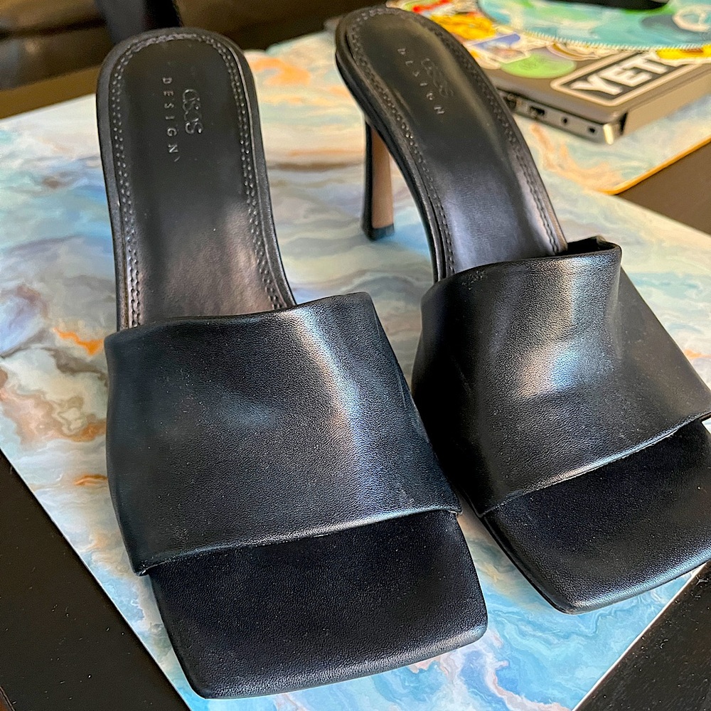 ASOS Square Toe Sandal Heels